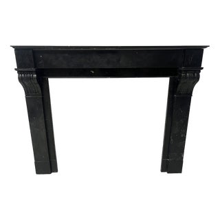 Napoleon III Fireplace with Black Marble Corbel, 1800s For Sale
