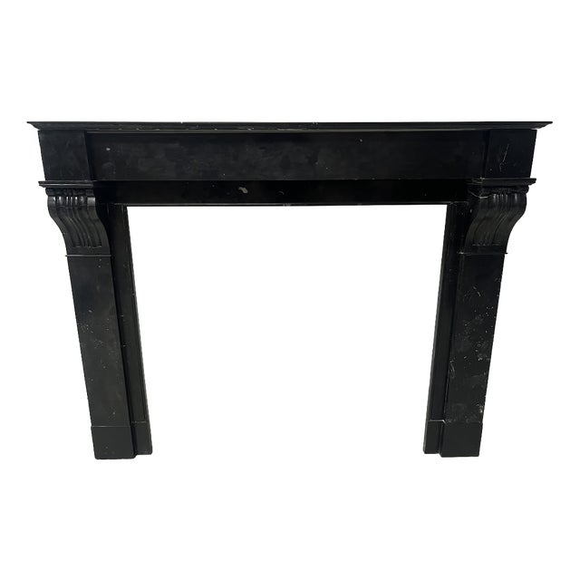 Napoleon III Fireplace with Black Marble Corbel, 1800s For Sale