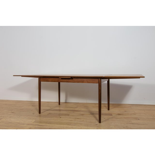 Mid-Century Modern Extendable Rosewood Dining Table, Denmark, 1960s For Sale - Image 10 of 18