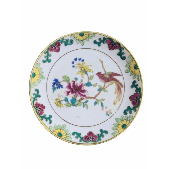 Early 20th Century Hand Painted Chinoiserie Porcelain Nippon Plates - Set of 4 For Sale - Image 9 of 12