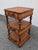 English Vintage Theodore Alexander Wicker Rattan Barley Twist Étagère Accent Chest of Drawers For Sale - Image 3 of 17