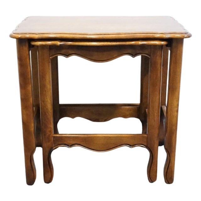 Ethan Allen Country French Collection Solid Birch Accent Nesting End Tables 26-8305 For Sale