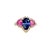 Blue Natural Sapphire Diamond Ring 14k Gold 3.43 TCW Certified, Size 6.5 For Sale - Image 8 of 12