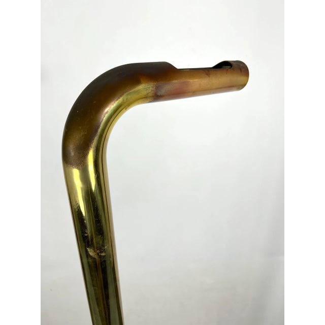 Gold Brass Tube Floor Lamp, Italy, 1970s For Sale - Image 8 of 12