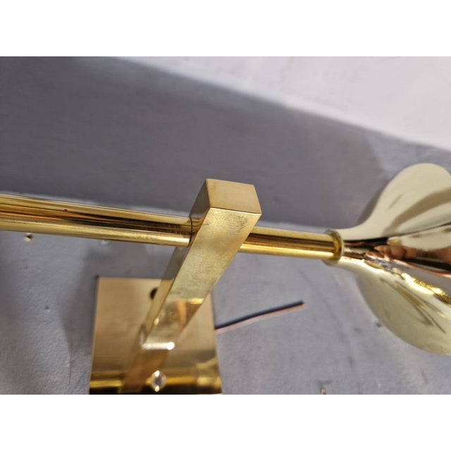 1980s Glass Cup Sconces from Alberello, Set of 2 For Sale - Image 5 of 14