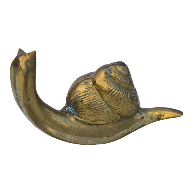 Vintage Brass Snail For Sale