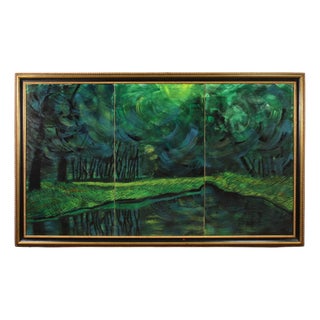 Italian Artist, Landscape, 1993, Oil on Canvas, Framed For Sale