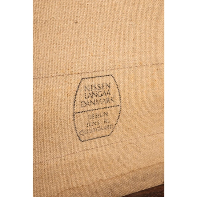 Rare Danish Modern Restored Stokke "Stick" Chair in Suede & Rosewood by Jens H. Quistgaard for Nissen Langaa, Denmark, C. 1960s For Sale - Image 18 of 18