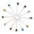 Vintage Multicolor Cocktail Skewers, Set/12 For Sale