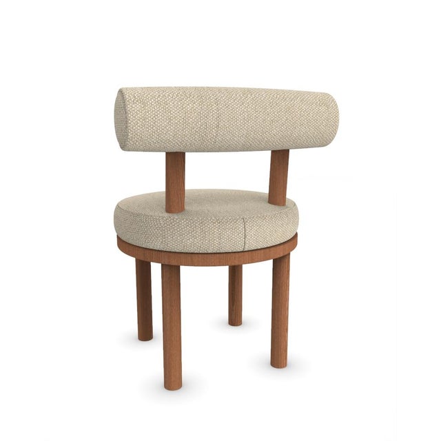 Moca Chair in Safire 14 Fabric and Smoked Oak by Studio Rig for Collector For Sale - Image 4 of 7