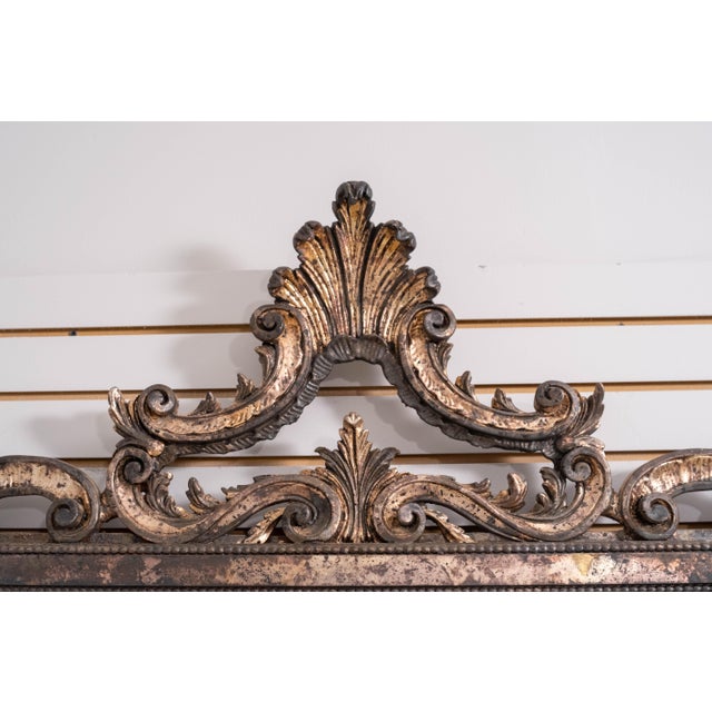1970s Labarge Large Italian Bronze Finish Decorated Mirror For Sale - Image 5 of 11