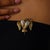 Early 20th Century Ealry 20th Century Victorian Pearl Diamond 14k Yellow Gold Bird Brooch For Sale - Image 5 of 6
