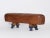 Brown Leather Pommel Horse or Bench, 1930s For Sale - Image 8 of 10