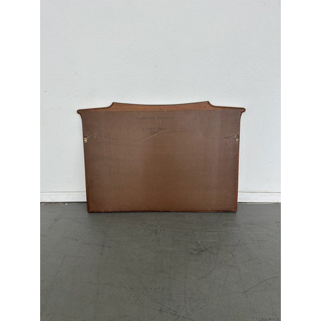 Vintage White Pine Furniture Wall Mirror For Sale - Image 4 of 9