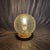 Metal Cracklè Sphere Glass Table Lamp, 1970s For Sale - Image 7 of 12