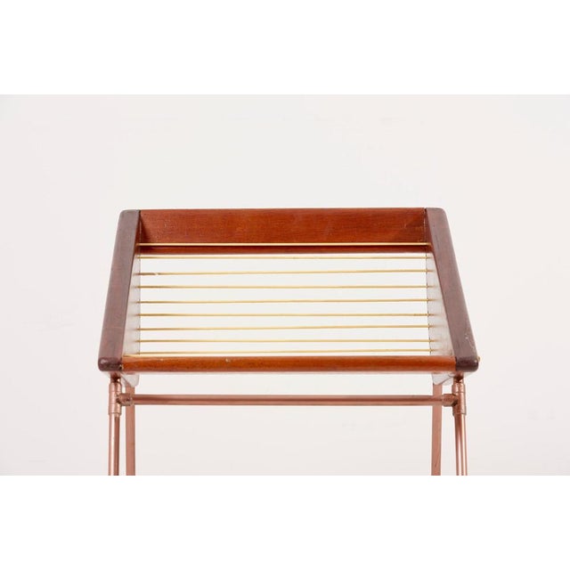 American DIY Studio Stool with Copper Pipes and Webbing, 1960s For Sale - Image 16 of 17