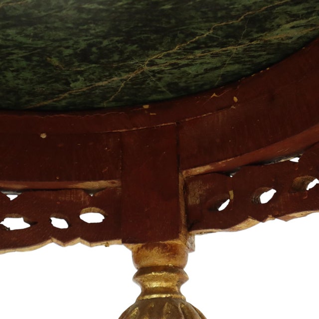 Antique Empire French Side Tables Plant Tables in Marble, 1890s, Set of 2 For Sale - Image 15 of 18