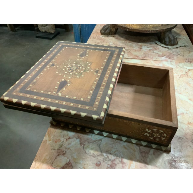 Mid 20th Century Chess Board With Hidden Box For Sale - Image 10 of 11