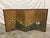 Paper Vintage Painted Folding Screen With Florals & Birds For Sale - Image 7 of 9