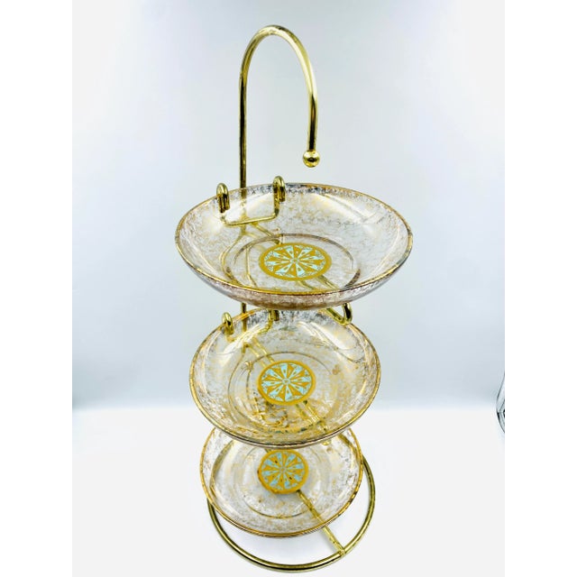 Vintage Georges Briard Gold Leaf Tower - 4 Piece Set For Sale - Image 10 of 10