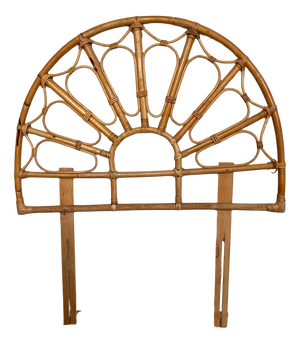 Mid-Century Bamboo Single Headboard