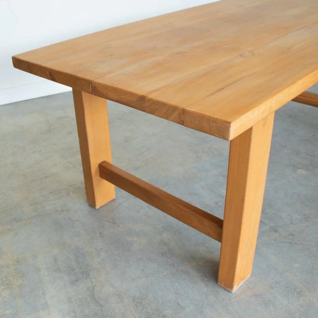 Wood 1970s French Elm Dining Table by Maison Regain For Sale - Image 7 of 12