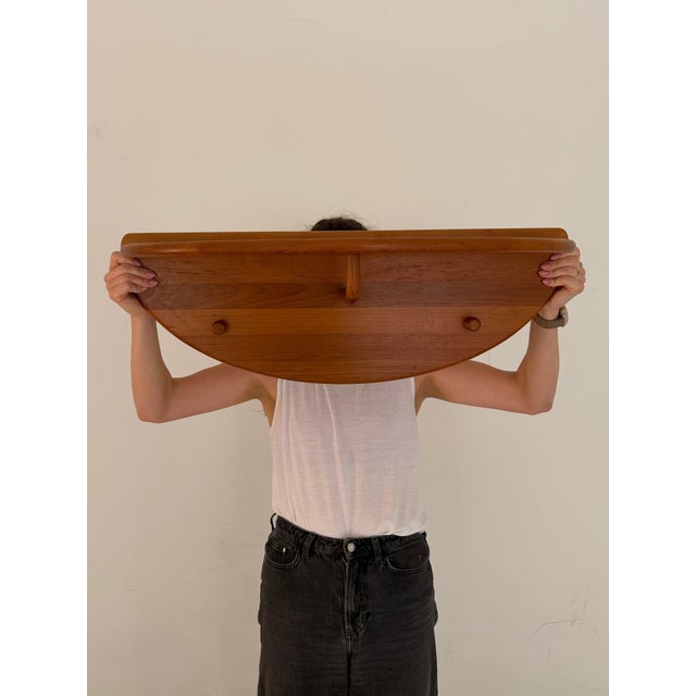 Semi-Circular Coat Rack in Teak by Lysgaard Møbler, 1970s For Sale - Image 3 of 11