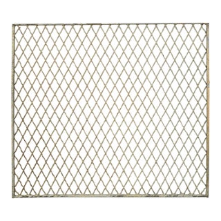 Reclaimed Industrial Steel Mesh Security Panel 41.625 X 37 In. For Sale