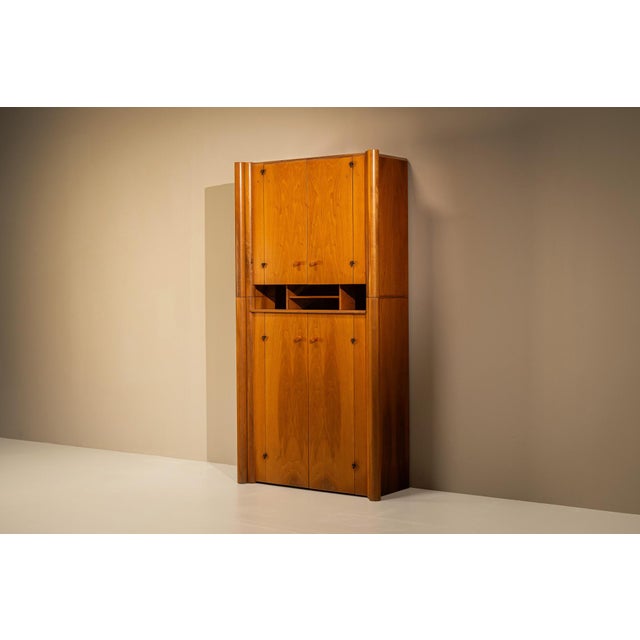 Mod. Scuderia Highboard in Walnut by Scarpa for Bernini, Italy, 1970s For Sale - Image 13 of 13