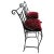 These barstools are made of wrought iron. They have slat backs and have a scrolled head rest. The legs are bowed and they...