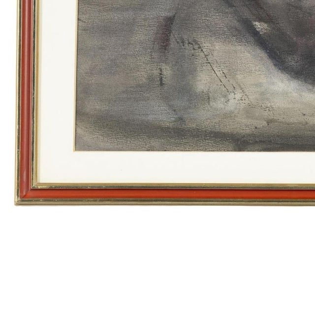Modern João Hogan, Composition, 1970s, Mixed Media on Paper For Sale - Image 3 of 6
