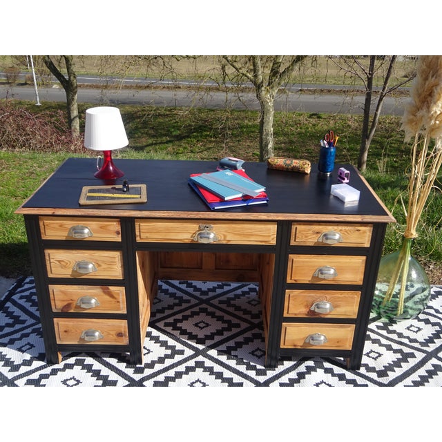 Vintage Desk in Pine, 1940s For Sale - Image 18 of 18