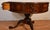 1930s English Chippendale Mahogany & Leather Top Round Center Table / Hall Table For Sale - Image 9 of 15