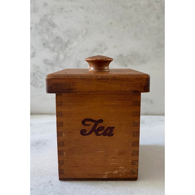 Vintage Woodcroftery Coffee and Tea Canister Set For Sale - Image 4 of 12