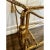 Vintage Italian Gilt Metal Tole Rope & Tassel Bar Cart For Sale - Image 4 of 7