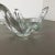 Large French Floral Crystal Glass Shell Bowl from Art Vannes, France, 1970s For Sale - Image 14 of 18