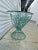 Statuesque Turquoise Faux Coral Wrought Iron Side Table For Sale - Image 4 of 9