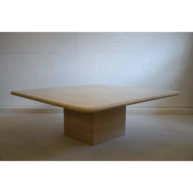 Mid-Century Italian Travertine Coffee Table For Sale - Image 12 of 12