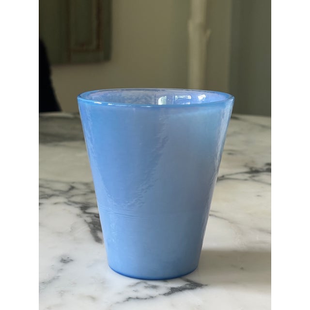 Murano Vintage Effetre Murano Opalescent 8 Oz Glass Tumblers / Murano Drinking Glasses - Set of 3 For Sale - Image 4 of 13