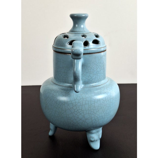 Chinese Porcelain Ru Yao Tripod Censer For Sale - Image 4 of 6