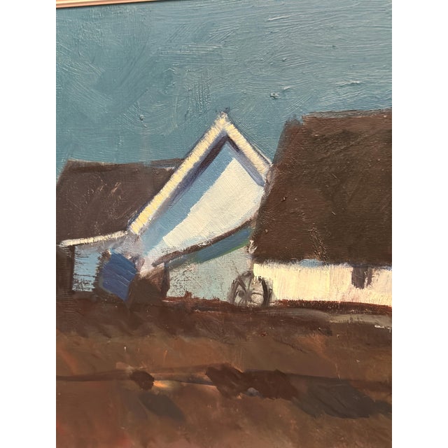 Bengt Hillgrund, Farm in the Landscape, 1950s, Oil Painting on Canvas, Framed For Sale - Image 17 of 18