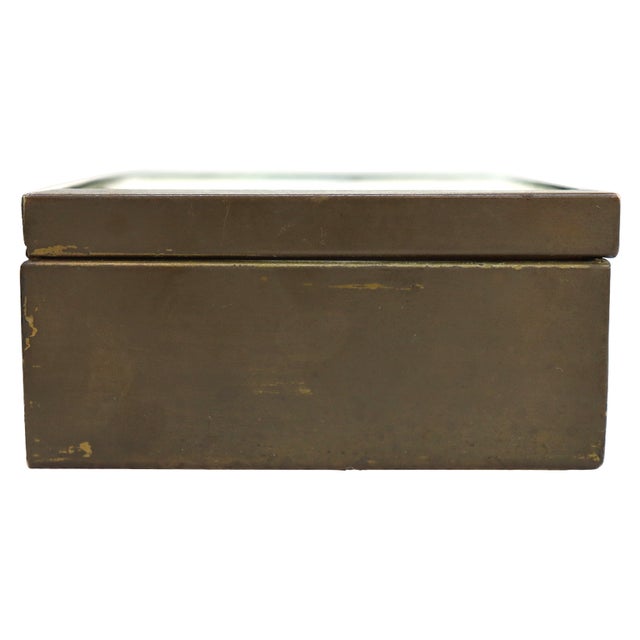 Vintage Jade Snow Wong Butterfly Enameled Brass Ring Box Signed C1950 For Sale - Image 9 of 10