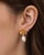 Lotus Freshwater Pearl Drop Earrings, Pair For Sale - Image 6 of 7