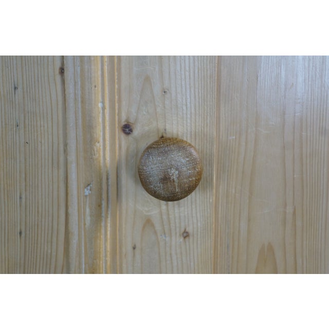 Late 19th Century Antique European Farmhouse Pine Knockdown Armoire Linen Press Larder Cupboard For Sale - Image 5 of 18