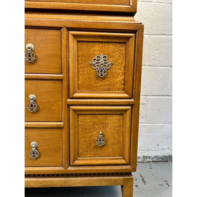 Mid 20th Century Modern Maple and Mosaic Dresser by National of Mt. Airy For Sale - Image 12 of 18