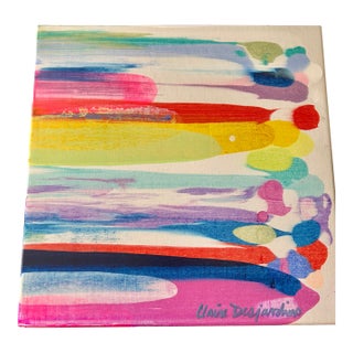 Contemporary Abstract Painting “Way Up There” by Claire Desjardins For Sale