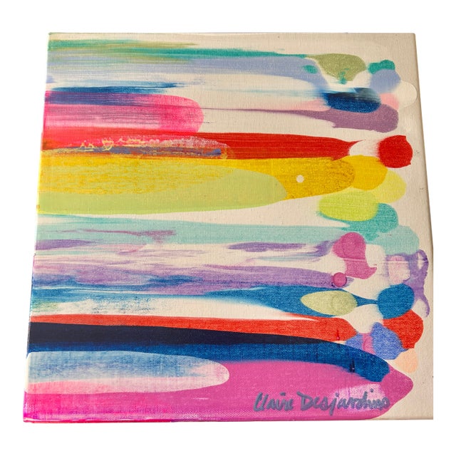 Contemporary Abstract Painting “Way Up There” by Claire Desjardins For Sale