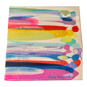 Contemporary Abstract Painting “Way Up There” by Claire Desjardins