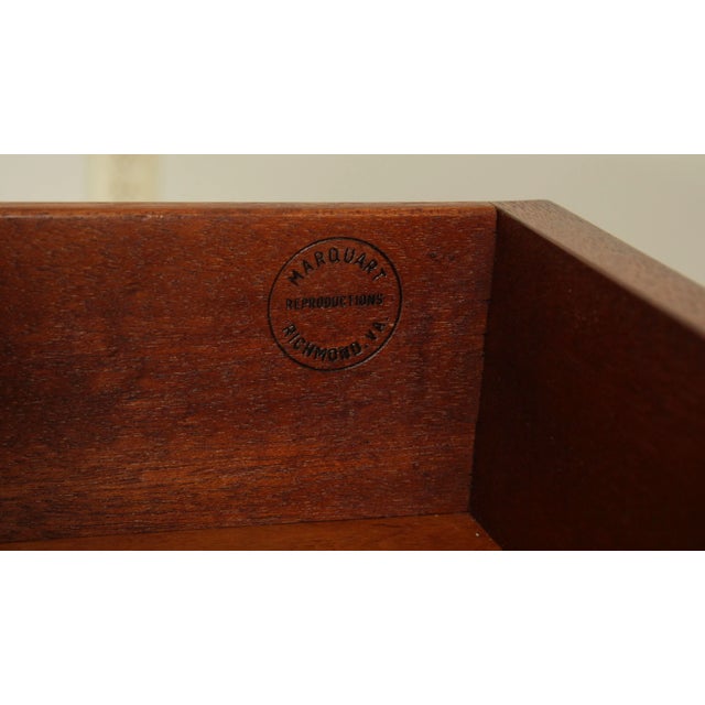 Brown Marquart Reproductions Custom Mahogany Queen Anne Game Table For Sale - Image 8 of 13