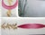 2020s Mangani Italy Magenta and White Porcelain Frame For Sale - Image 5 of 11